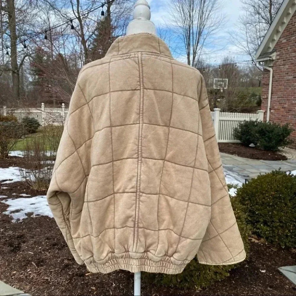 NWT Free People Quilted Dolman Jacket Bomber Oversized in Rose with Gold Zipper - Picture 11 of 13